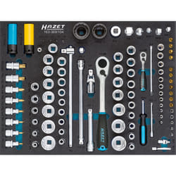 HAZET 163-369/104 Caisse à outils pour mécanicien 104 outils