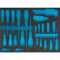 Hazet - Garniture en mousse souple bimatière 163-373L ∙ l x l : 519 mm x 392 mm