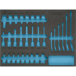 Garniture en mousse souple bimatière 163-367L ∙ L x l : 519 mm x 392 mm