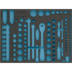 Garniture en mousse souple bimatière 163-369L ∙ L x l : 519 mm x 392 mm