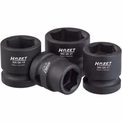 Particulièrement adapté à une utilisation en combinaison avec des clés à chocs courtes par ex. HAZET 9012ATT, 9012A-1, 9012M, ...
