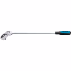 Tête de cliquet pivotante sur > 180° Exécution longue Nombre de dents : 32 (Angle de manœuvre 11.25°) Avec cardan – permettan ...