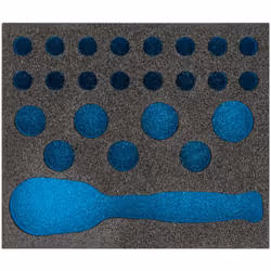 Garniture en mousse souple bimatière ∙ vide Pour 863 MBIT/25 Made In Germany Dimensions: 95 mm x 80 mm Garniture en mousse so ...