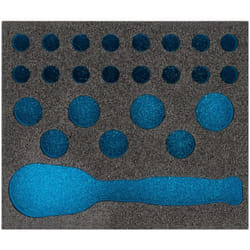 Garniture en mousse souple bimatière 163-431L ∙ l x l : 95 mm x 80 mm