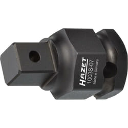 Adaptateur à chocs 1003S-07 ∙ 6 pans extérieurs 24 mm ∙ Carré massif 1/2 pouce (12,5 mm) ∙ Longueur : 44 mm