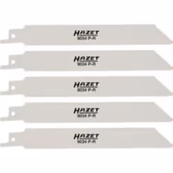 HAZET 9034P-R/5, Lames de scie sabre, Métal, Acier inoxydable, Bimétal, Gris, 15,3 cm, 175 g