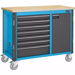HAZET Assistent, Établi portable, Noir, Bleu, 750 kg, Allemagne, 600 mm, 1150 mm