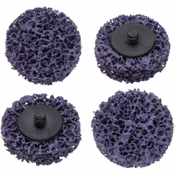 Jeu de disques abrasifs · 4 pièces Pour traiter les surfaces tenaces Variante dure Pour le décapage · le dévernissage · le ne ...