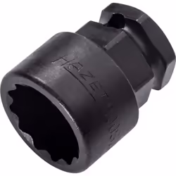 La manœuvre par adaptateur à chocs par ex. HAZET 1003S-1 ou clé à douille Ouverture de clé 24 mm permet une transmission de f ...