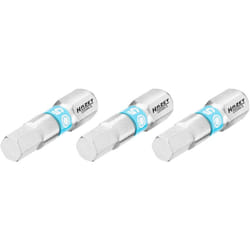 Embout-tournevis (bit) 2204N-5/3 ∙ Hexagone massif 1/4 pouce (6,3 mm) ∙ Profil à 6 pans intérieurs ∙ 3 pièces ∙ Taille 5 mm