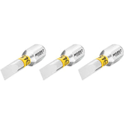 Embout-tournevis (bit) 2208N-6/3 ∙ Hexagone massif 1/4 pouce (6,3 mm) ∙ Profil à fente ∙ 3 pièces ∙ Taille 0,6 x 4,5 mm
