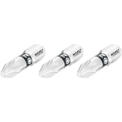 Embout-tournevis (bit) 2216N-PZ2/3 ∙ Hexagone massif 1/4 pouce (6,3 mm) ∙ Profil Pozidriv pz ∙ 3 pièces ∙ Taille PZ2