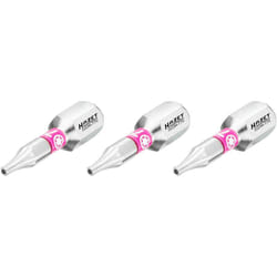 Embout-tournevis (bit) 2223N-T7H/3 ∙ Hexagone massif 1/4 pouce (6,3 mm) ∙ Profil torx® « tamper résistant » ∙ 3 pièces ∙ Taille T7H