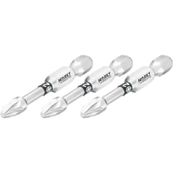 Embout-tournevis (bit) 2216NSLG-PZ2/3 ∙ Hexagone massif 1/4 pouce (6,3 mm) ∙ Profil Pozidriv PZ ∙ 3 pièces ∙ Taille PZ2