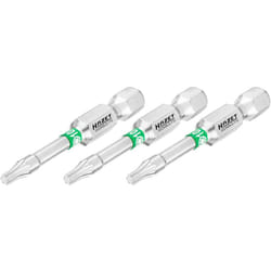 Embout-tournevis (bit) 2223NSLG-T10/3 ∙ Hexagone massif 1/4 pouce (6,3 mm) ∙ Profil torx® intérieur ∙ 3 pièces ∙ Taille T10