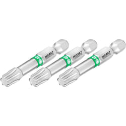 Embout-tournevis (bit) 2223NSLG-T40/3 ∙ Hexagone massif 1/4 pouce (6,3 mm) ∙ Profil TORX® intérieur ∙ 3 pièces ∙ Taille T40