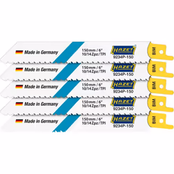 5 lames de scie sabre flexibles pour le bois avec des clous et progression plus rapide de la scie dans le métal de 2 – 10 mm ...