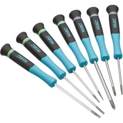 Hazet - Tournevis électronique 811EL/7 ∙ Profil Phillips ph, Profil à fente ∙ 7 pièces ∙ 0,2 x 1,5 – 0,5 x 3 ∙ PH00 – PH1