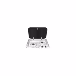 Réchaud DOMETIC 2 feux pour camping car Puissance des feux : 2 x 1600 W Consommation de gaz : 233 g/h Pression en alimentatio ...