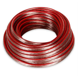 Câble Haut-parleur 2x 15mm 10m Transparent