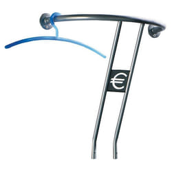Patère Murale Design Coude 60cm Argent