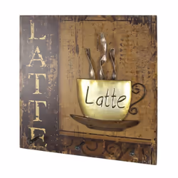 Patère Murale 3 Crochets Latte 40cm Naturel