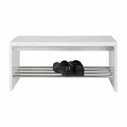 Paris Prix Range-chaussures Pluton - Blanc/Argent