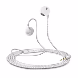 Ecouteurs pour SAMSUNG Galaxy S21 Ultra avec Micro Reglage Kit Main Libre INTRA-AURICULAIRE Casque Universel Jack (BLANC)