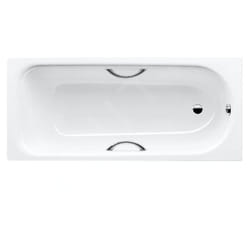 Advantage - Baignoire rectangulaire Saniform Plus Star 333, 1600x750 mm, avec trous pour poignées, blanc 133300010001 - Kaldewei
