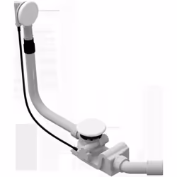 Kaldewei 1 x garniture spéciale d'écoulement et de trop-plein mod. KA 4040 pour Ellipso / Centro DUO blanc alpin avec couverc ...