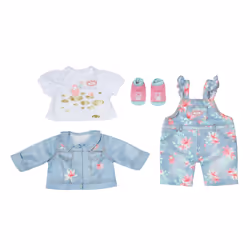 Baby Annabell Active Deluxe Jeans, Ensemble d'habits de poupée, 3 an(s), 400 g