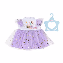 Baby Annabell Lilac Tutu Dress 43cm, Vêtements de poupée, 3 an(s)