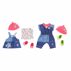 BABY born Deluxe Jeans Outfit 2 ass., Ensemble d'habits de poupée, 3 an(s)