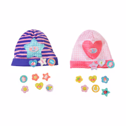 BABY born Caps with Funny Pins, Chapeau de poupée, 3 an(s)