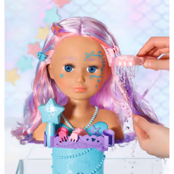 BABY born Sister Styling Mermaid Head Poupée de bain Multicolore