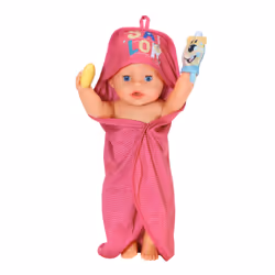 BABY born Bath Hooded Towel Set, Ensemble salle de bain pour poupée, 3 an(s), 100 g