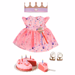 BABY born Deluxe Happy Birthday Set, Ensemble d'habits de poupée, 3 an(s), 398,25 g
