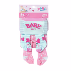 BABY born Tights 2x, 2 ass. Collant pour poupée