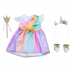 BABY born Fantasy Deluxe Princess, Ensemble d'habits de poupée, 3 an(s), 425 g