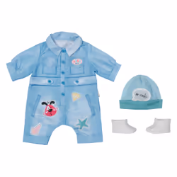 BABY born Deluxe Jeans Overall, Ensemble d'habits de poupée, 3 an(s), 375 g