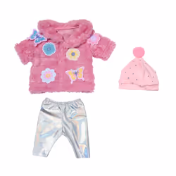 BABY born Pink Coat Set 43cm, Ensemble d'habits de poupée, 3 an(s)