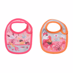BABY born Bib 2 assorted, Bavette de poupée, 3 an(s), 25 g