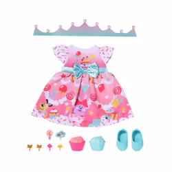 BABY born Deluxe Birthday 43cm, Ensemble d'habits de poupée, 3 an(s)