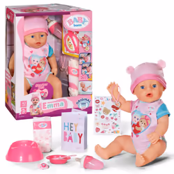 BABY born Emma 43cm, Poupée, Femelle, 3 an(s), Garçon/Fille, 430 mm, Multicolore
