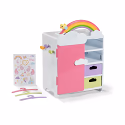 BABY born Rainbow Wardrobe, Garde-robe de poupée, 3 an(s), Batteries requises, Effets lumineux