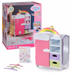 BABY born Rainbow Wardrobe Garde-robe de poupée