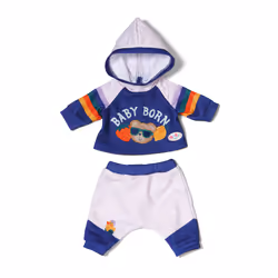 BABY born Jogging Suit Navy 43cm, Ensemble d'habits de poupée, 3 an(s)