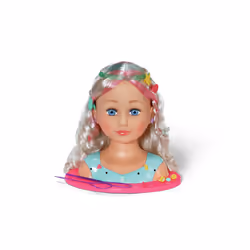 BABY born Styling Marker & Accessories, Tête de poupée pour maquillage/coiffure, Femelle, 3 an(s), Garçon/Fille, Multicolore