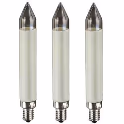 Hellum Schaftkerze 8V, Ivoire, 3 lampe(s), E10, 3 W