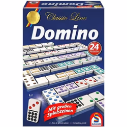 Jeu de Domino - SCHMIDT SPIELE - Classic line - 55 dominos grand format - 24 variantes de règles